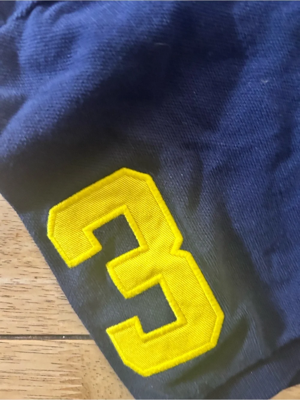 Ralph Lauren Navy Polo Shirt with Yellow USA Appliqué
